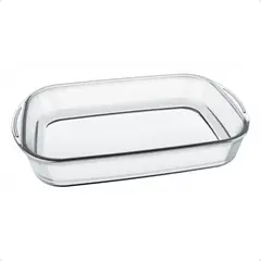 SEMPRE - Bandeja Rectangular Grande Vidrio Templado 4 Litros