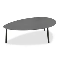 AMERITEX - Mesa de Centro Terraza Satellite Gris Oscuro L