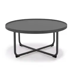 AMERITEX - Mesa Lateral Terraza Topsy S Gris Oscuro