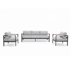 AMERITEX - Juego Living de Terraza Vita 3 Piezas