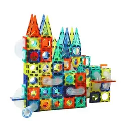 ARTDIY - Bloques de Construcción Magnéticos De 97 Piezas Educativo