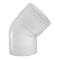 GENERICO - CODO BAJADA PVC 45 G BLANCO MACH-HEM