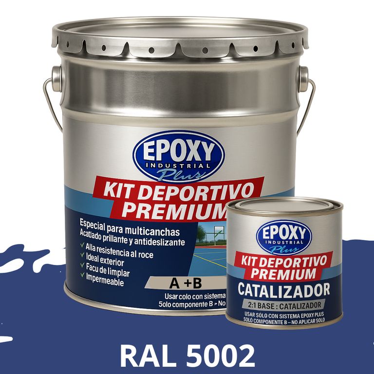 ALTO TRÁFICO Deportivo Premium Epóxica 2K EpoxyPlus 4G RAL 5002