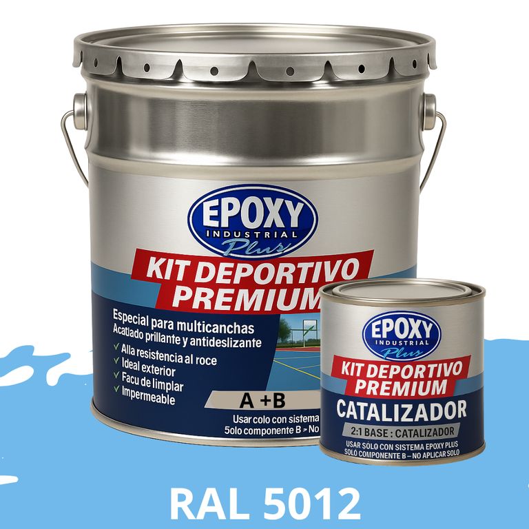 ALTO TRÁFICO Deportivo Premium Epóxica 2K 4G RAL 5012