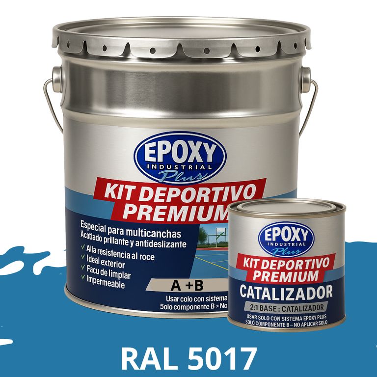 ALTO TRÁFICO Deportivo Premium Epóxica 2K Plus 4G RAL 5017