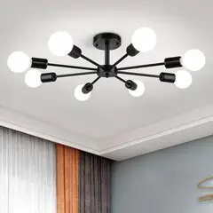 TNAKIEX - Lámpara De Techo Moderna 8 Luces E27 Para Dormitorio Colgantes