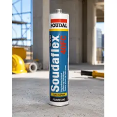 SOUDAL - Sellador de Poliuretano 300 Ml. Negro Soudaflex 40fc.