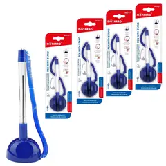 MOTARRO - Pack De 4 Bolígrafos Con Base Adhesiva Para Escritorio