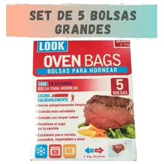 GENERICO - Pack 5 Bolsas Para Horno Y Cocina Hornear Pescado Oven Bags