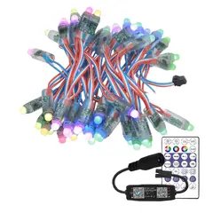 GENERICO - Led Pixel Digital Ws2811 RGB 12V 15W con Control Remoto