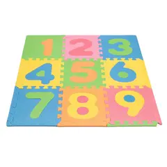 INFANTI - Alfombra Mat Eva Didáctica Números 9 Piezas