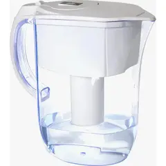 ACUAIA - Jarra De Agua 2,4LT Eden Con Filtro Clasico Tipo Brita Blanco