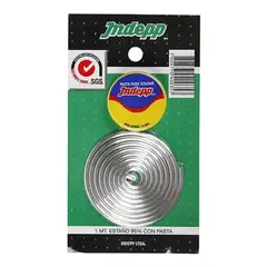 INDEPP - Soldadura estaño 0,95 1mt con pasta