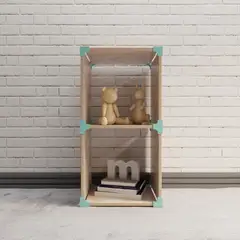 GENERICO - Cubo 2x1 de Madera Modular Repisa Organizadora