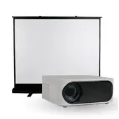 LEVO - Proyector Portátil Orion 12000lm + Telón Elevacion 100"