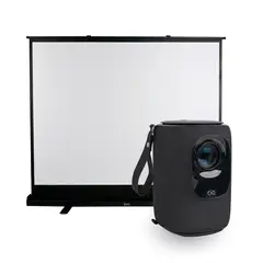 LEVO - Proyector Portatil Nova 9000lm + Telón Elevacion 100"