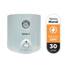 SUMOHEAT - Termo Eléctrico 30 Litros 1500 W de muro
