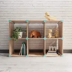 GENERICO - Cubo 2x3 de Madera Modular Repisa Organizadora