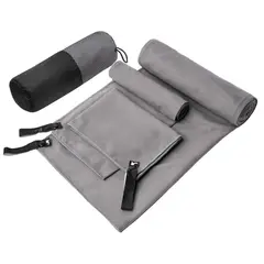 GENERICO - Toalla Microfibra Set De 3 Baño Viaje Natación Secado Rápido