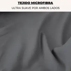 GENERICO - Sabanas hotel irish home microfibra 15 plaza color gris