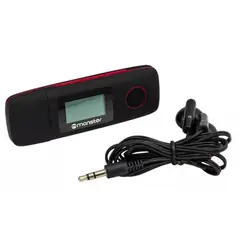 MONSTER AUDIO - Reproductor MP3 16GB - Rojo