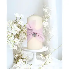 LAFANTINA - VELA CIRIO COMUNIÓN O BAUTIZO ROSA