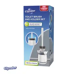 CLYNDER - Cepillo Inodoro Con Soporte Escobilla Baño Hogar