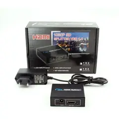 GENERICO - Splitter Switch Hdmi 1.4 1080p Activo Amplificador 2 Salidas