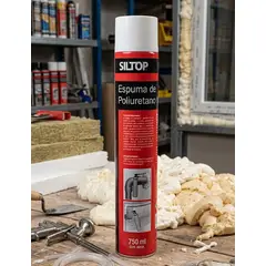 GENERICO - Espuma Expansiva Poliuretano 750 Ml. Ignifuga Resistente al Fuego Siltop