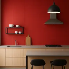 NOTWOOD - Revestimiento de muro - Wall - Rojo - 240 cm