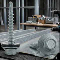 GENERICO - Tornillo Hexagonal Punta Broca 12x1 pulgadas 100 unidades