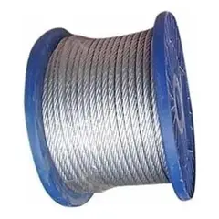 GENERICO - Piola Cable De Acero 5 Mm Galvanizada 100 metros