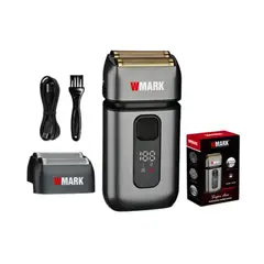 WMARK - Afeitadora NG-986 Eléctrica 2en1 Trimmer Platiado
