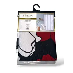 GENERICO - Cortina Doble de Baño Impermeable Diseño Elegante