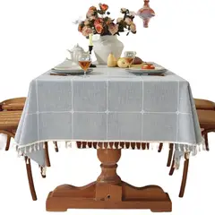 OEM - Mantel De Hule Mesa Cuadrado Diseño Cuadros 140x180cm