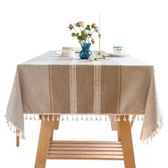 OEM - Mantel De Hule Mesa Cuadrado Diseño Lineas 140x180cm