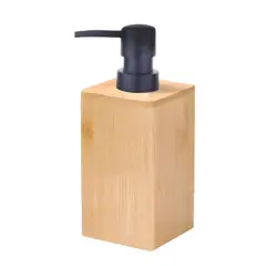 OEM - Dispensador Jabón Alcohol Gel Madera Cuadrado 400ml