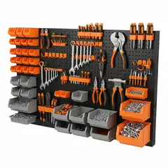SPACE HOME - Organizador de herramientas con cajaspanelporta accesorios