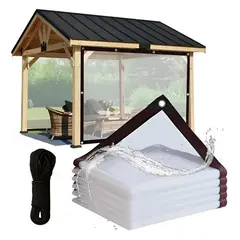ATURE - Lona Transparente Resistentes Con Ojales De 3x3 Impermeable