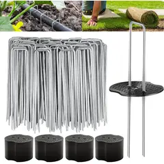 KUANGYE - Set 100 Estacas Jardín Para Pasto Sintético