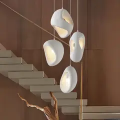 SANTU HOME & DECO - Lampara Colgante Japandi Zen Textura Ovo