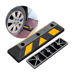 GENERICO - Tope De Estacionamiento 60x15x10cm Negro Con Amarillo