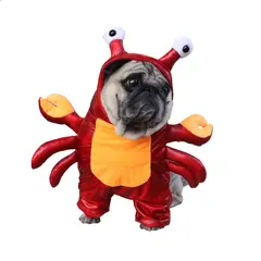 GIOIO - Disfraz Cangrejo Mascota Halloween Divertido Gato Perro XL
