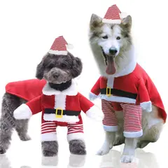 GIOIO - Abrigo Polar Navidad Mascota Divertido Perro Gato Invierno S