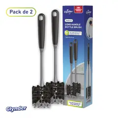 CLYNDER - Set 2 Cepillos Flexibles Limpieza Botellas Multiuso