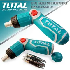 TOTAL TOOLS - Destornillador Ratchet 13 En 1