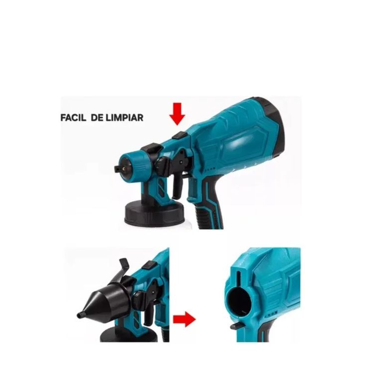 Portatil Pulverizador Pintura Inalámbrico 1000ml 21v MD20000