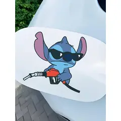 GENERICO - Stiker Para Auto en la tapa de la gasolina de stitch