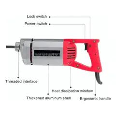GENERICO - Vibrador De Hormigón Profesional 1300w Con Sonda 15m