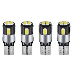 WELDMON - 4 Ampolletas Led Luces auto T10 Cola De Pescado 12V